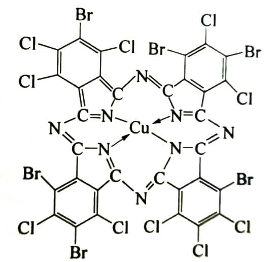 顏料綠36分子結構圖