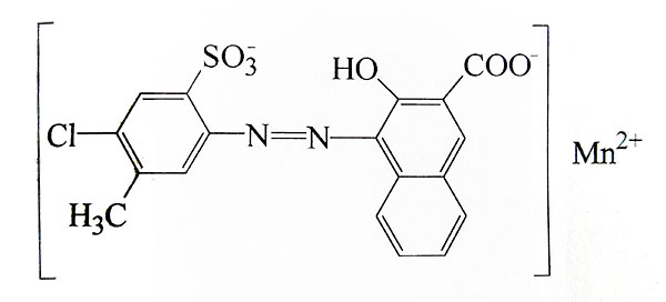 顏料紅52:2分子結構圖