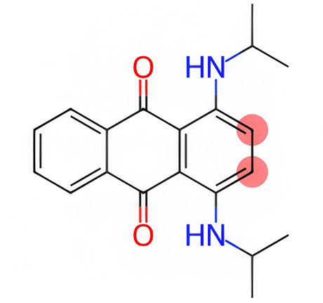 溶劑藍(lán)36化學(xué)結(jié)構(gòu)式圖