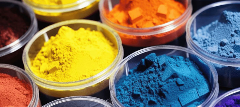 顏料色粉圖