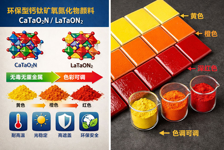 環保型鈣鈦礦氧氮化物顏料
